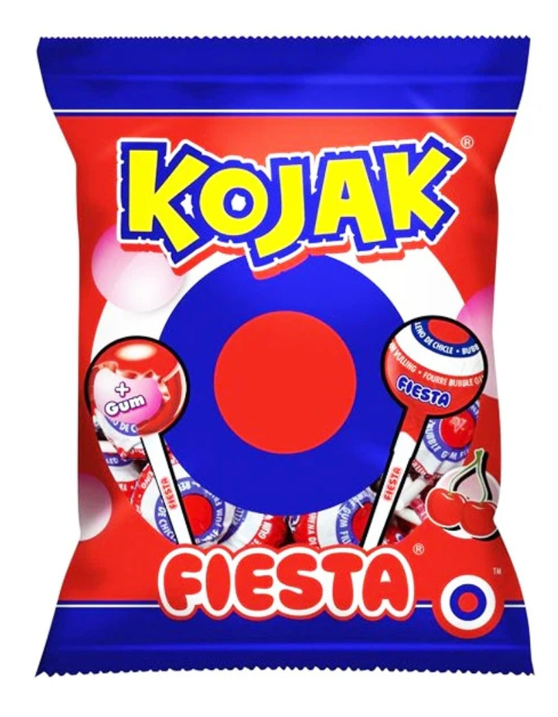 Sucettes Kojak gum Cerise x10